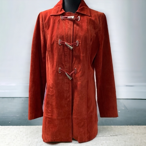Suede coat Bradley Bayou with toggles  size S - Picture 9 of 16